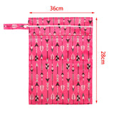 Maxbell Baby Nappy Bag Stroller Storage Bag Water Resistant Diaper Pouch for Daycare Pink