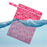 Maxbell Baby Nappy Bag Stroller Storage Bag Water Resistant Diaper Pouch for Daycare Pink