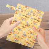 Maxbell Baby Nappy Bag Stroller Storage Bag Water Resistant Diaper Pouch for Daycare Yellow