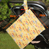 Maxbell Baby Nappy Bag Stroller Storage Bag Water Resistant Diaper Pouch for Daycare Yellow