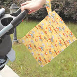 Maxbell Baby Nappy Bag Stroller Storage Bag Water Resistant Diaper Pouch for Daycare Yellow