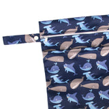 Maxbell Baby Nappy Bag Stroller Storage Bag Water Resistant Diaper Pouch for Daycare Navy