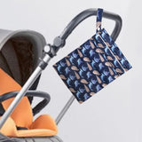 Maxbell Baby Nappy Bag Stroller Storage Bag Water Resistant Diaper Pouch for Daycare Navy
