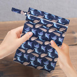 Maxbell Baby Nappy Bag Stroller Storage Bag Water Resistant Diaper Pouch for Daycare Navy