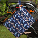 Maxbell Baby Nappy Bag Stroller Storage Bag Water Resistant Diaper Pouch for Daycare Navy