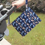 Maxbell Baby Nappy Bag Stroller Storage Bag Water Resistant Diaper Pouch for Daycare Navy