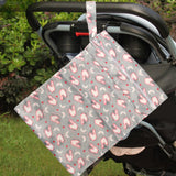 Maxbell Baby Nappy Bag Stroller Storage Bag Water Resistant Diaper Pouch for Daycare Gray