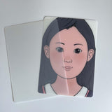 Maxbell 2xFace Painting Practice Board Stage Show Beginners Makeup Practice Face Board Clear