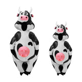 Maxbell 2xInflatable Cow Costume Farm Animal Costume for Party Cosplay Stage Show Adults