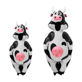 Maxbell 2xInflatable Cow Costume Farm Animal Costume for Party Cosplay Stage Show Adults