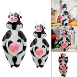 Maxbell 2xInflatable Cow Costume Farm Animal Costume for Party Cosplay Stage Show Adults