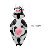 Maxbell 2xInflatable Cow Costume Farm Animal Costume for Party Cosplay Stage Show Adults