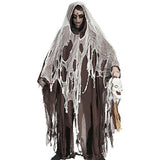 Maxbell 2xCostume Haunted Hooded Capes Hooded Cap Props for Party Favor Carnival coffee