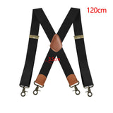 Maxbell 3xSuspenders for Men Heavy Duty Suspenders Adjustable Casual 3.5cm Wide Braces Black