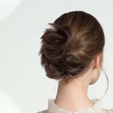 Maxbell 2xWomen Messy Bun Hairpieces Headdress for All Hair Types Long Hair Curly Hair Style C