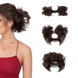 Maxbell 2xWomen Messy Bun Hairpieces Headdress for All Hair Types Long Hair Curly Hair Style C