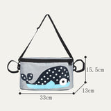 Maxbell Baby Stroller Organizer Bag Baby Sundries Storage Bag for Strollers Shopping blue