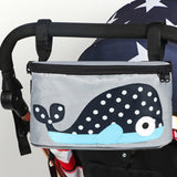 Maxbell Baby Stroller Organizer Bag Baby Sundries Storage Bag for Strollers Shopping blue