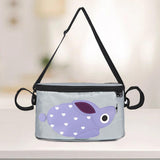 Maxbell Baby Stroller Organizer Bag Baby Sundries Storage Bag for Strollers Shopping purple