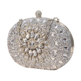 Maxbell 4xWomen Clutch Evening Bag Pouch Wedding Purse for Club Cocktail Party Wedding silver