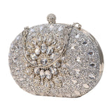 Maxbell 2xWomen Clutch Evening Bag Pouch Wedding Purse for Club Cocktail Party Wedding silver