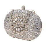 Maxbell 2xWomen Clutch Evening Bag Pouch Wedding Purse for Club Cocktail Party Wedding silver
