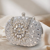 Maxbell 3xWomen Clutch Evening Bag Pouch Wedding Purse for Club Cocktail Party Wedding silver