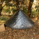 Maxbell 3xBamboo Hat Beach Sun Hats Weaved Hard Hat Crafting Kids Handicraft Asian Hat