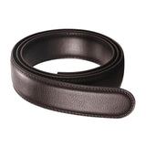 PU Leather Ratchet Belt without Buckle Formal Stylish Replacement Belt Strap