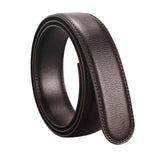 PU Leather Ratchet Belt without Buckle Formal Stylish Replacement Belt Strap