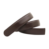PU Leather Ratchet Belt without Buckle Formal Stylish Replacement Belt Strap