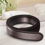 PU Leather Ratchet Belt without Buckle Formal Stylish Replacement Belt Strap