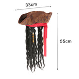 Maxbell 2xHalloween Pirate Hat Role Play for Holiday Masquerade Halloween
