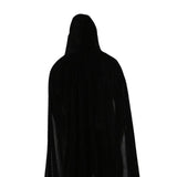 Maxbell 2xKids Halloween Cosplay Long Hooded Cloak Cape Accessory for Prop Photography 90cm Black