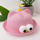 Maxbell Child Sun Hat Breathable Lightweight Cute Sunhat Kid Beach Hat Fisherman Cap PInk
