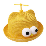 Maxbell Child Sun Hat Breathable Lightweight Cute Sunhat Kid Beach Hat Fisherman Cap Yellow