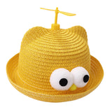 Maxbell Child Sun Hat Breathable Lightweight Cute Sunhat Kid Beach Hat Fisherman Cap Yellow