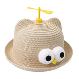Maxbell Child Sun Hat Breathable Lightweight Cute Sunhat Kid Beach Hat Fisherman Cap Beige