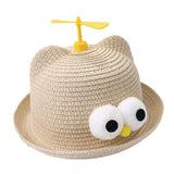 Maxbell Child Sun Hat Breathable Lightweight Cute Sunhat Kid Beach Hat Fisherman Cap Beige