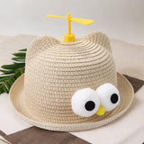 Maxbell Child Sun Hat Breathable Lightweight Cute Sunhat Kid Beach Hat Fisherman Cap Beige