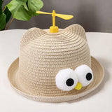 Maxbell Child Sun Hat Breathable Lightweight Cute Sunhat Kid Beach Hat Fisherman Cap Beige