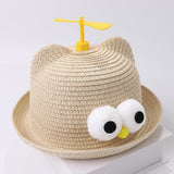 Maxbell Child Sun Hat Breathable Lightweight Cute Sunhat Kid Beach Hat Fisherman Cap Beige