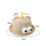 Maxbell Child Sun Hat Breathable Lightweight Cute Sunhat Kid Beach Hat Fisherman Cap Beige