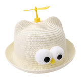 Maxbell Child Sun Hat Breathable Lightweight Cute Sunhat Kid Beach Hat Fisherman Cap White