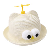 Maxbell Child Sun Hat Breathable Lightweight Cute Sunhat Kid Beach Hat Fisherman Cap White