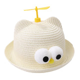 Maxbell Child Sun Hat Breathable Lightweight Cute Sunhat Kid Beach Hat Fisherman Cap White