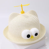 Maxbell Child Sun Hat Breathable Lightweight Cute Sunhat Kid Beach Hat Fisherman Cap White
