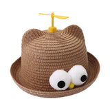 Maxbell Child Sun Hat Breathable Lightweight Cute Sunhat Kid Beach Hat Fisherman Cap Coffee