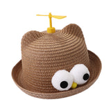 Maxbell Child Sun Hat Breathable Lightweight Cute Sunhat Kid Beach Hat Fisherman Cap Coffee