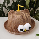 Maxbell Child Sun Hat Breathable Lightweight Cute Sunhat Kid Beach Hat Fisherman Cap Coffee